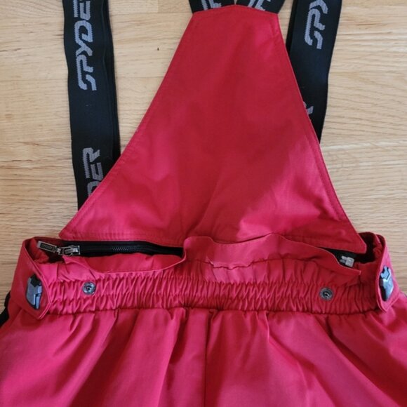 Spyder Vintage Bib Ski Pants Core Collection 2004 Red Black Deadstock New Small - Picture 6 of 7
